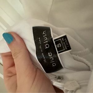 Blue Blush White Romper